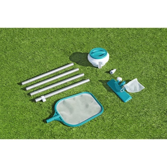 Poolreinigungsset bis 3,96 m  Bestway  Aquaclear  Skimmernetz, Schwimmer, Sauger, Teststreifen, R