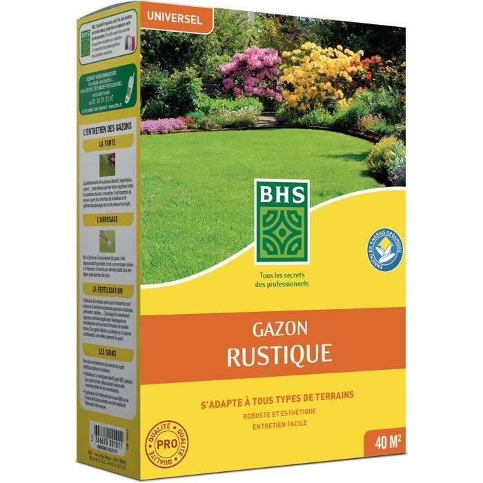 Lawn - BHS - Rustic Lawn 1 KG - Stronger and better protected - Fast and Durable - All Types of Terr