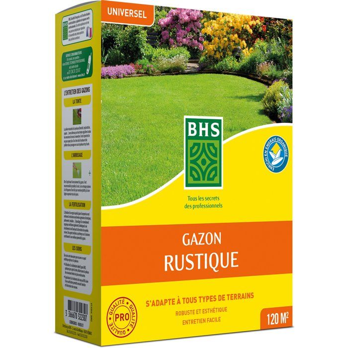 Rustic Grass - BHS - 3 kg Box - Resistant to harsh weather conditions - Sun - Red
