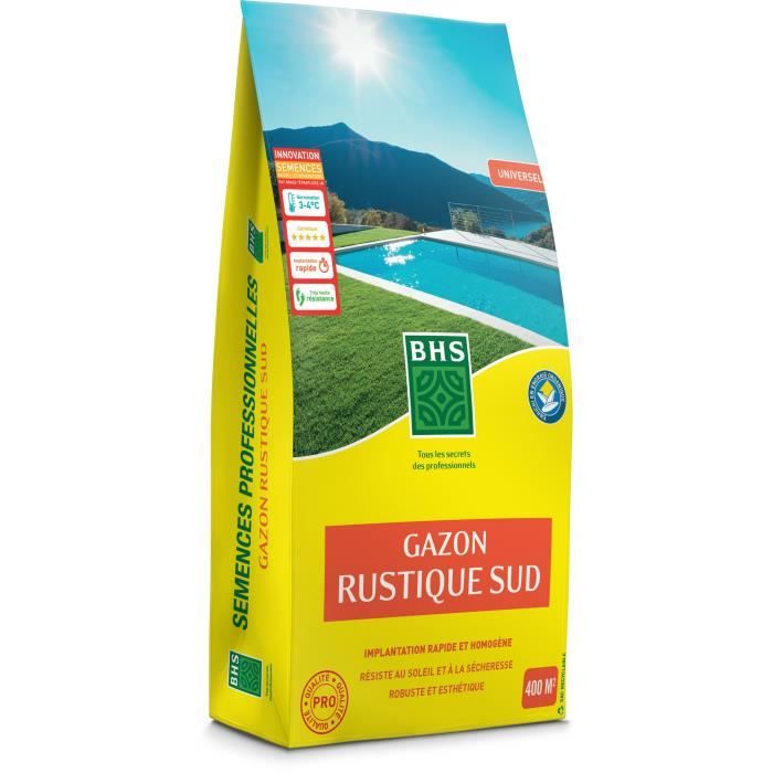 Lawn - BHS - Rustic South Lawn - 10kg - Resistant to dry conditions thanks to tall fescue. Fast and 