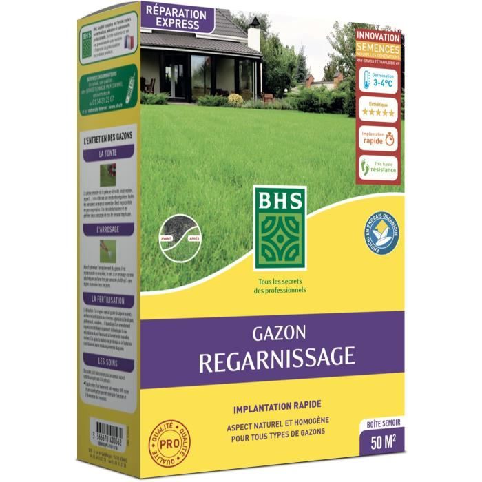 Dry Ground Replenishment Turf - BHS - 1kg | 40 m² | Strong and durable, with excellent durability an