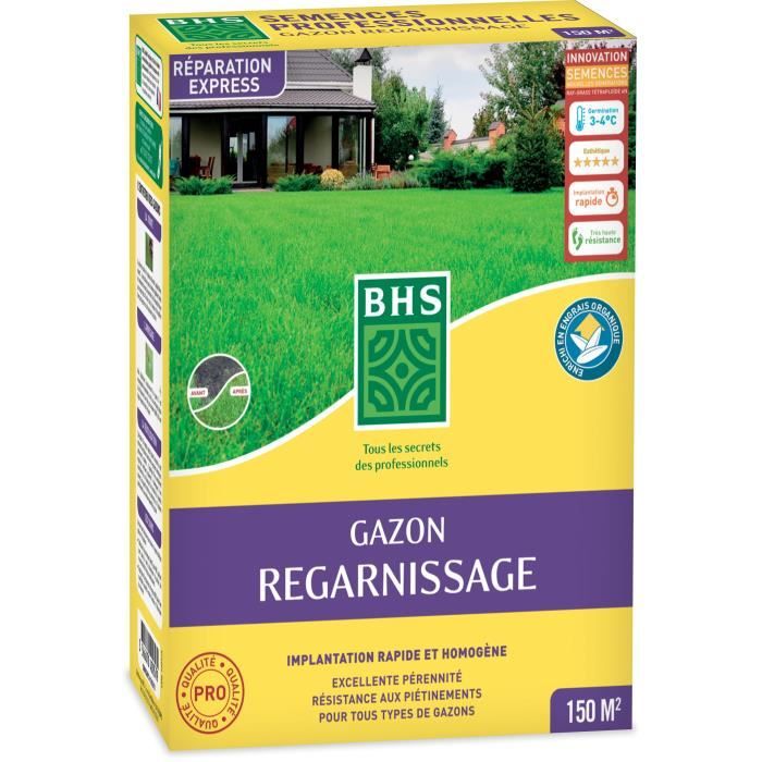 Dry Ground Regrowth Turf - BHS - 3kg | 150 m² | Strong and durable, with excellent durability and to