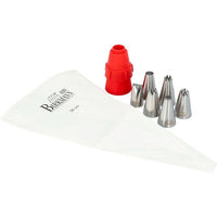 Spritzbeutel  BIRKMANN  EASY BAKING  Stoff  Inklusive 6 Tüllen + 1 Adapter  9 x 14,5 x 5,7 cm