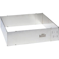 Verstellbarer Backrahmen  BIRKMANN  EASY BAKING  Stahl  22 x 25 bis 43 x 48 cm, Höhe 7 cm