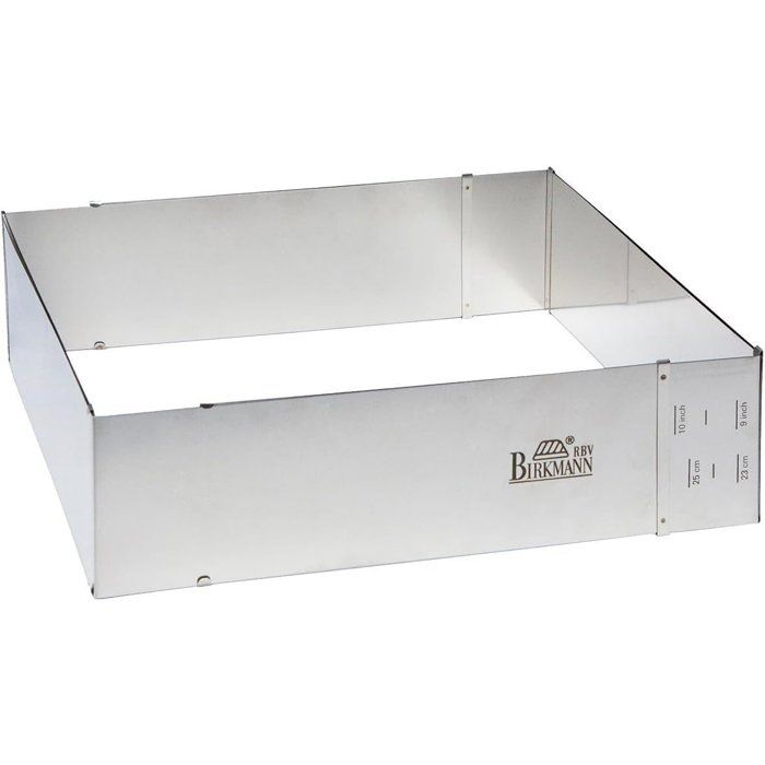 Verstellbarer Backrahmen  BIRKMANN  EASY BAKING  Stahl  22 x 25 bis 43 x 48 cm, Höhe 7 cm