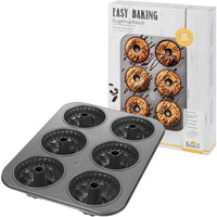 Kuchenbackform - BIRKMANN - EASY BAKING - Kohlenstoffstahl - Antihaftbeschichtung - Ø 10 cm, 35 x 27
