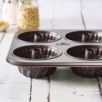 Kuchenbackform - BIRKMANN - EASY BAKING - Kohlenstoffstahl - Antihaftbeschichtung - Ø 10 cm, 35 x 27