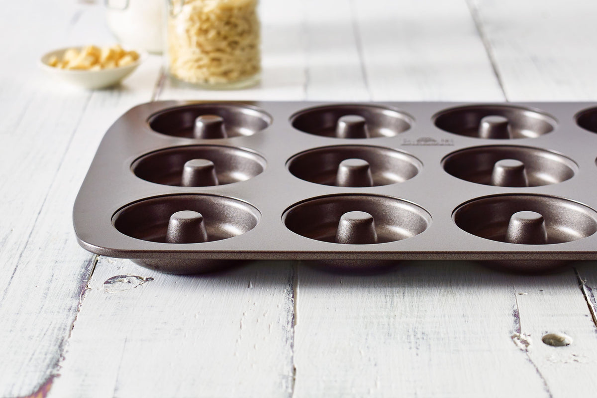 Donut-Backblech  BIRKMANN  EASY BAKING  Kohlenstoffstahl  Antihaftbeschichtung  12 Mulden  Ø 7