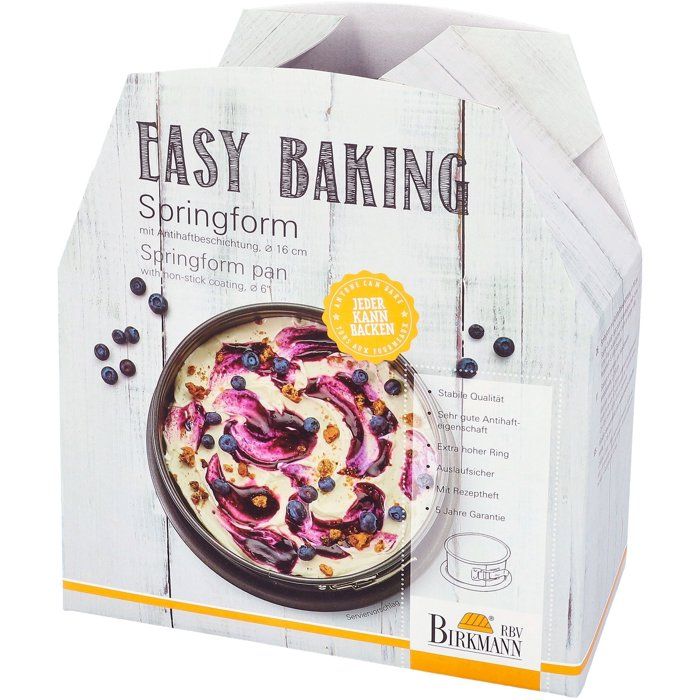 Herzförmige Backform mit herausnehmbarem Boden  BIRKMANN  EASY BAKING  Kohlenstoffstahl  Antihaf