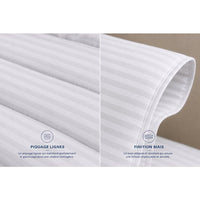 Duvet 220x240 cm BLANREVE PRESTIGE Multiprotection - 100% Polyester - 2 People - Striped Satin