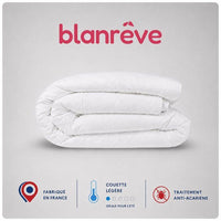 Lightweight anti-dust mite duvet - 200 gr/m² - BLANREVE - 200 x 200 cm - White