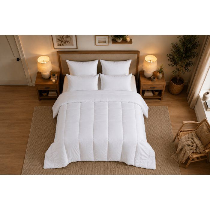 Anti-mite temperate duvet - 300 gr/m² - BLANREVE - 260 x 240 cm - White