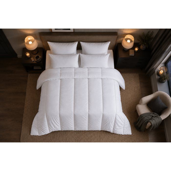 Warm anti-dust mite duvet - 400 gr/m² - BLANREVE - 260 x 240 cm - White