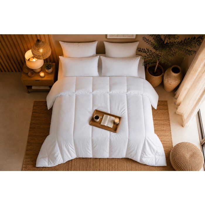 Bettdecke  200 x 200 cm  BLANReVE  4 Jahreszeiten  420 g/m²  Weiß