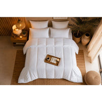 Bettdecke  240 x 220 cm  BLANReVE  4 Jahreszeiten  420 g/m²  Weiß