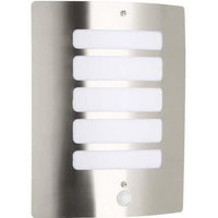 TODD-Outdoor Wall Lamp with Detector H29cm Brilliant Silver