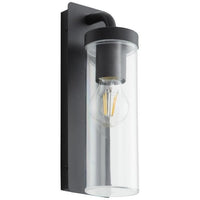 Brilliant - Aosta Outdoor applique - Descendant - Depoli black color - Metal/Plastic E27 1x25W