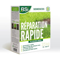 BSI - Grass Seeds - Quick Repair - With Protective Coating - High Quality - up to 125m² - 2.5Kg