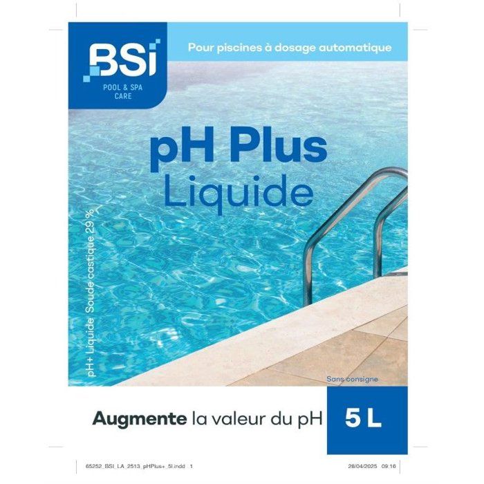 BSI pH Plus Flüssig  5 l  Automatische Dosierung  pH-Wert-Regulierung  Schwimmbad