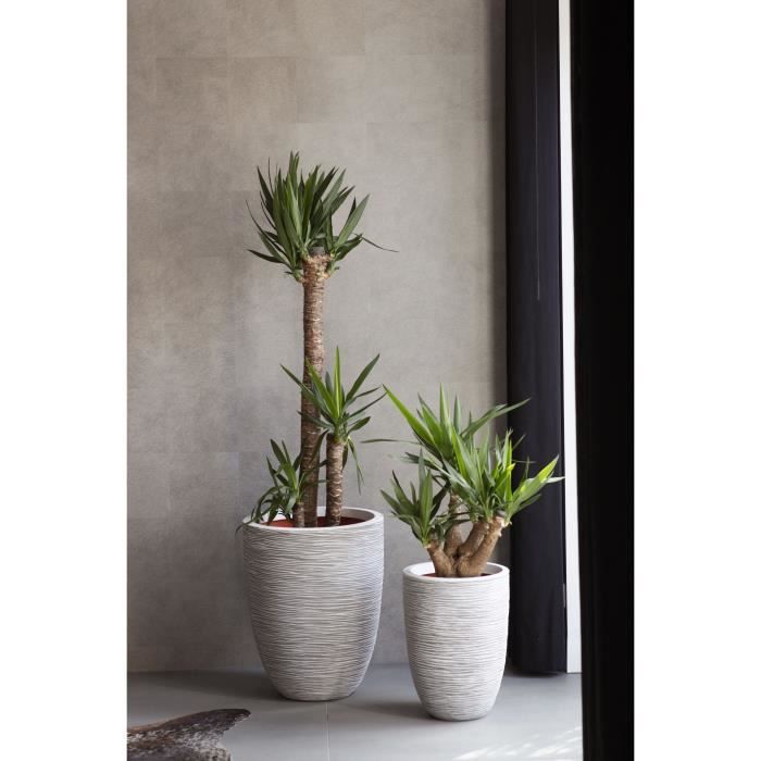 Capi Flowerpot Nature Rib 36 x 47 cm Ivory KOFI782 424227