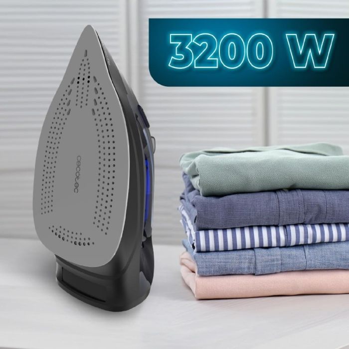 Bügeleisen - CECOTEC - IronHero 3200 Vital - 3200 W - Antikalkfunktion - 270 g/min - Schwarz / Edels