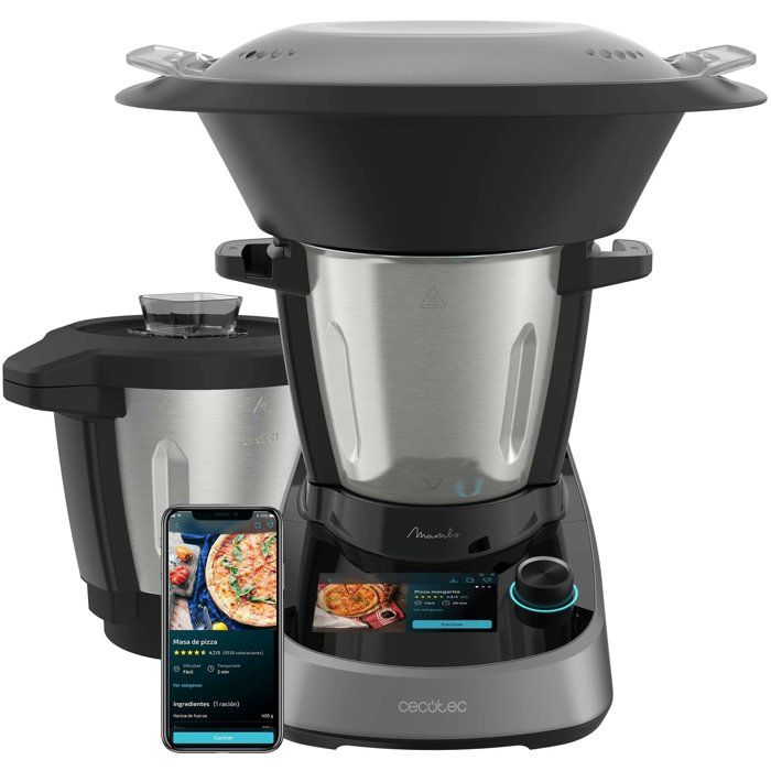 Küchenmaschine  CECOTEC  Mambo Touch mit Habana-Schüssel  1600 W  3,3 l  37 Funktionen  Grau