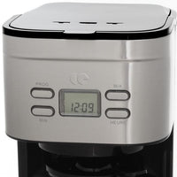 CONTINENTAL EDISON INOX programmable filter coffee
