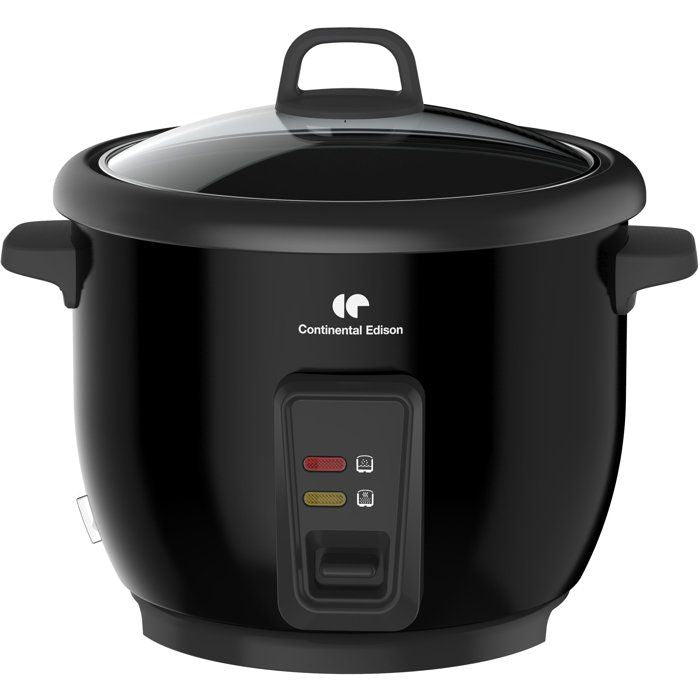 Reiskocher - CONTINENTAL EDISON - CECR18B - 700 W - 1,8 l - Mit Dampfkorb - Warmhaltefunktion - Edel