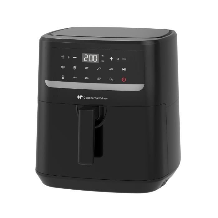 Continental Edison CEFR240092L Heißluftfritteuse  1800 W  9,2 l  Schwarz