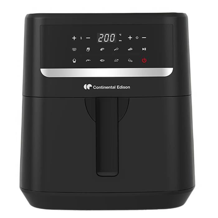 Continental Edison CEFR240092L Heißluftfritteuse  1800 W  9,2 l  Schwarz