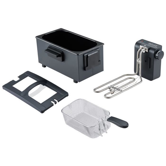 Fritteuse  CONTINENTAL EDISON  CEFR3BLK  3 l  2000 W  1 Korb  Schwarz