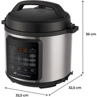 Multikocher-Schnellkochtopf - CONTINENTAL EDISON - CEMCSP10006L - 6 l - 1000 W - Schwarz und Edelsta