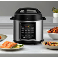 Multikocher-Schnellkochtopf - CONTINENTAL EDISON - CEMCSP10006L - 6 l - 1000 W - Schwarz und Edelsta