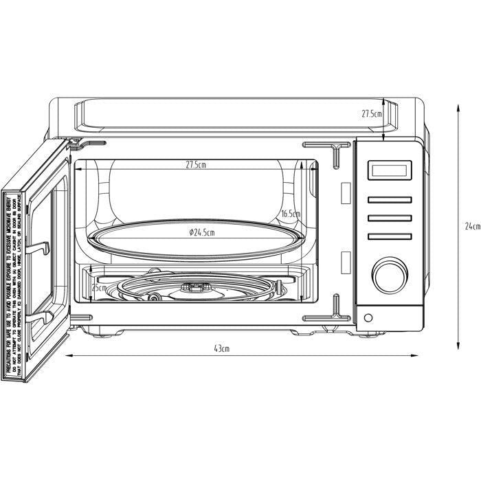 Mikrowelle  CONTINENTAL EDISON  CEMO20DW  Weiß  1050 W  20 l  43,4 x 32,9 x 24,1 cm