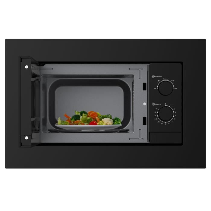Einbau-Mikrowelle  CONTINENTAL EDISON  CEMO20EBM2  1280 W  B 59,5 x H 38,5 x T 35,3 cm  20 l  