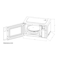 Microwave - CONTINENTAL EDISON - CEMO23B - Black - 1280 W - L48 x H29.3 x D33.7 cm - 23 L