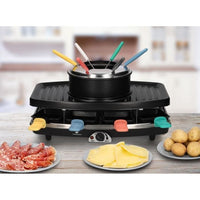 CONTINENTAL EDISON CERFG86B Raclette and fondue set for 8 people - Black