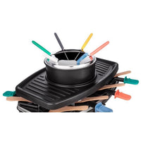 CONTINENTAL EDISON CERFG86B Raclette and fondue set for 8 people - Black