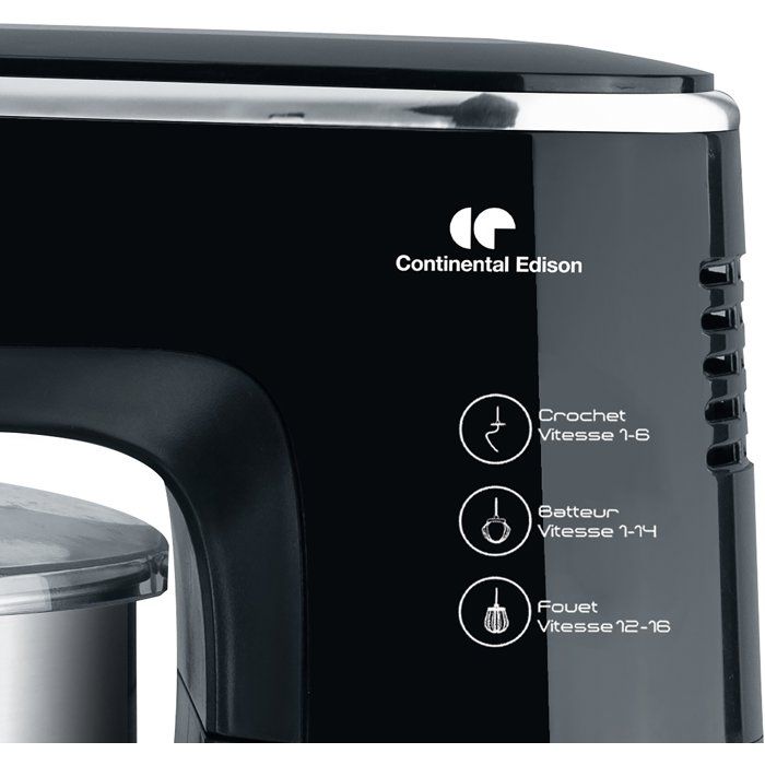 Küchenmaschine  CONTINENTAL EDISON  CERP800B2  800 W  4,3 l  10 Geschwindigkeitsstufen + Pulsfu