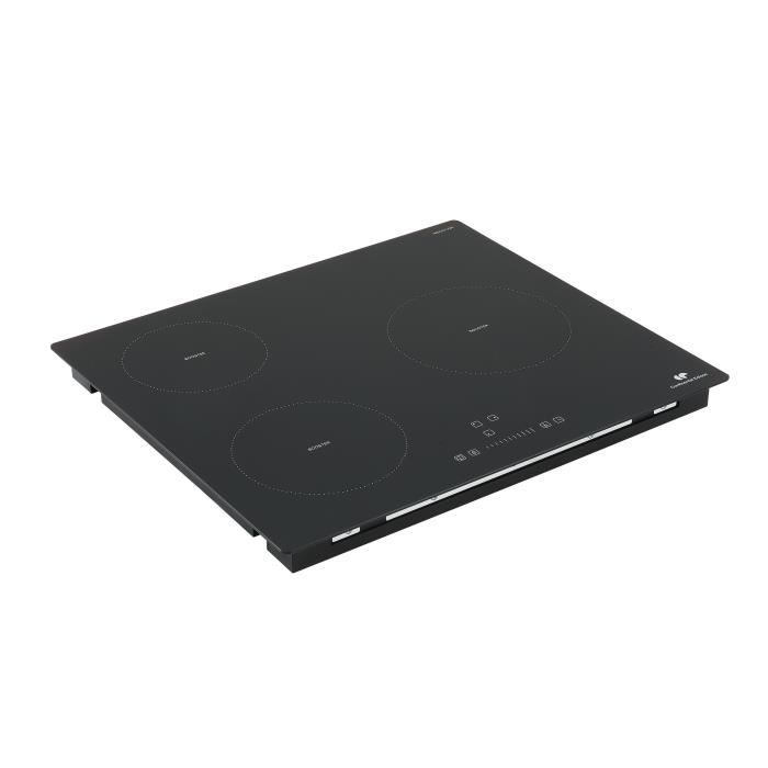 Continental Edison 3-burner induction hob - 3 timers - 3 boosters - black