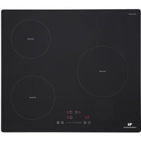 Continental Edison 3-burner induction hob - 3 timers - 3 boosters - black