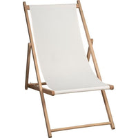 Stapled deckchair - PRIVATE GARDEN - MONTE CARLO - Ivory - F100