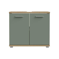 CHAMP  Unterschrank  2 Türen  69,9 x 28,9 x 62 cm  Eiche Artisan / Salbeigrün  FORTE