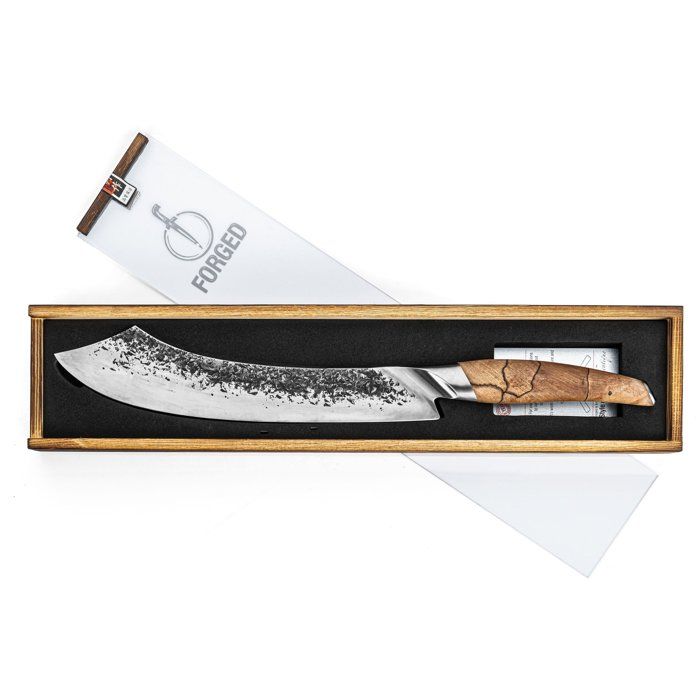 Fleischermesser  GESCHMIEDET  KATAI  VG10-Stahl  Griff aus Wurzelholz  L 25,5 cm