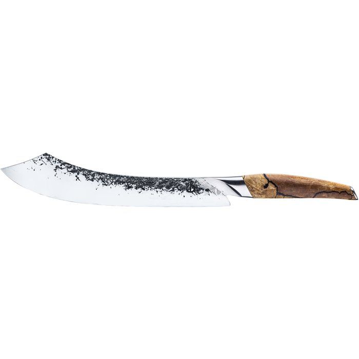 Fleischermesser  GESCHMIEDET  KATAI  VG10-Stahl  Griff aus Wurzelholz  L 25,5 cm