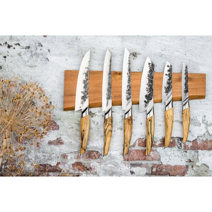Santoku-Messer  Geschmiedet  Katai  VG10-Stahl  Griff aus Wurzelholz  Länge 18 cm