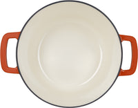Kasserolle mit Deckel  GEMÜTLICH & TRENDIG  FONTESTIC  Emailliertes Gusseisen  Ø 24 cm  4,6 l 