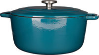 Kasserolle mit Deckel  GEMÜTLICH & TRENDIG  FONTESTIC  Emailliertes Gusseisen  Ø 28 cm  6,15 l 