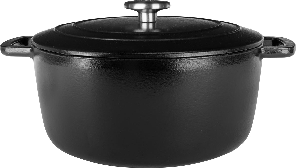 Schmortopf mit Deckel  Gemütlich & Trendig  Fontestic  Emailliertes Gusseisen  Ø 24 cm  4,6 l 