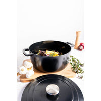 Kasserolle mit Deckel  GEMÜTLICH & TRENDIG  FONTESTIC  Emailliertes Gusseisen  Ø 28 cm  6,15 l 